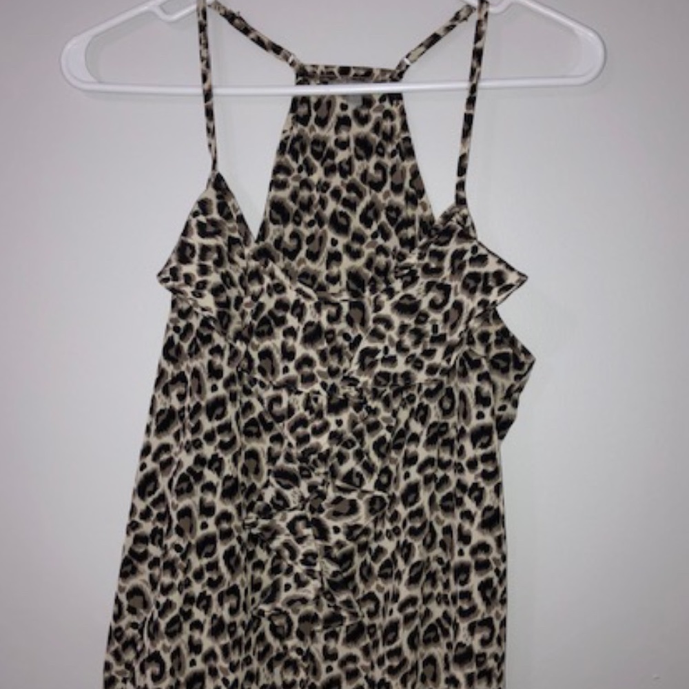 Cheetah print tank top
